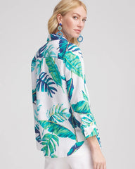 Chico's Collections No Iron™ Palm Print Linen Shirt