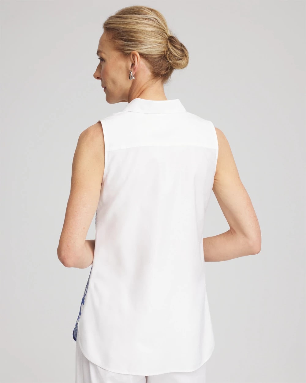 Chico's Collections No Iron™ Palms Sleeveless Sateen Shirt