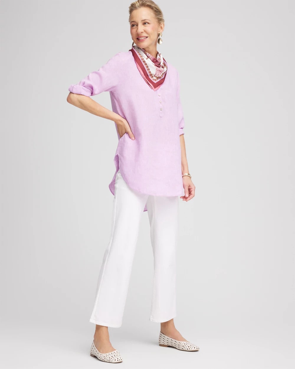 Chico's Collections No Iron™ Linen Tunic