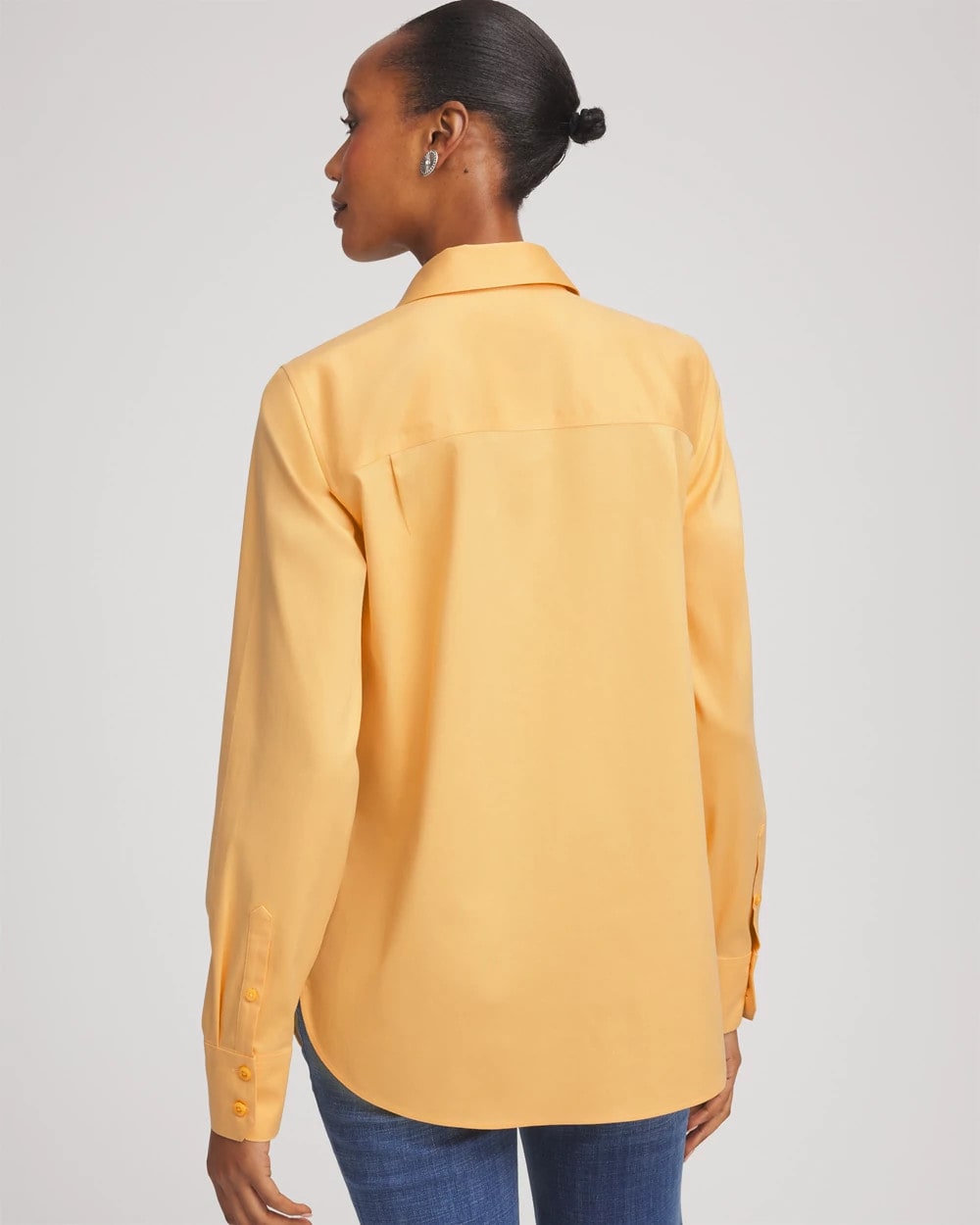 Chico's Collections No Iron™ Stretch-Sateen Shirt