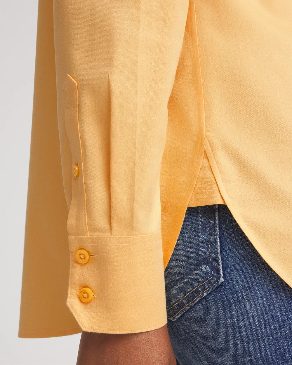 Chico's Collections No Iron™ Stretch-Sateen Shirt