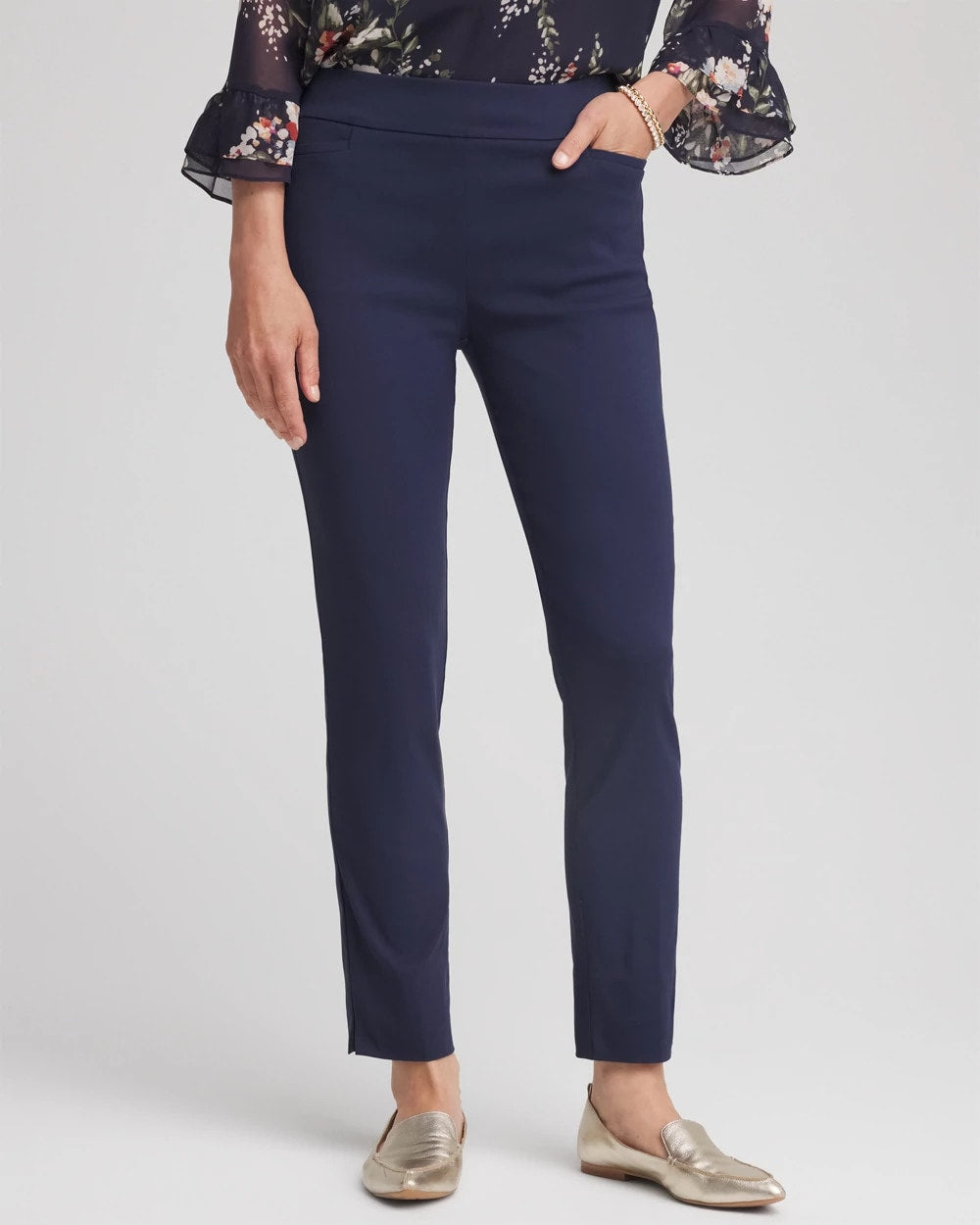 Chico's Collections Brigitte™ Slim Pull-On Ankle Pants