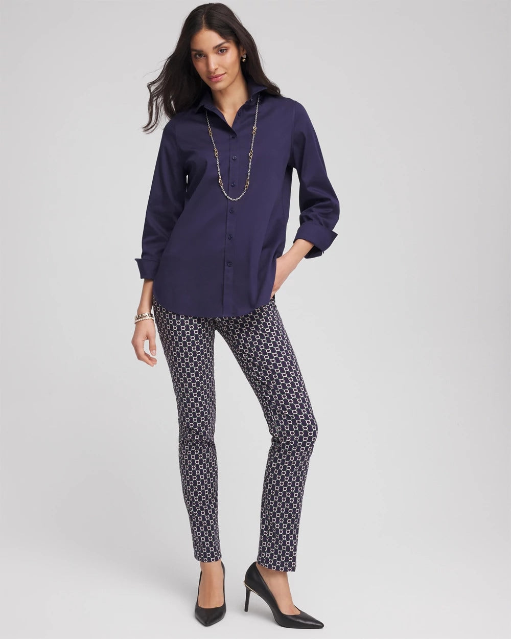 Chico's Collections Brigitte™ Chain Connection Slim Pants