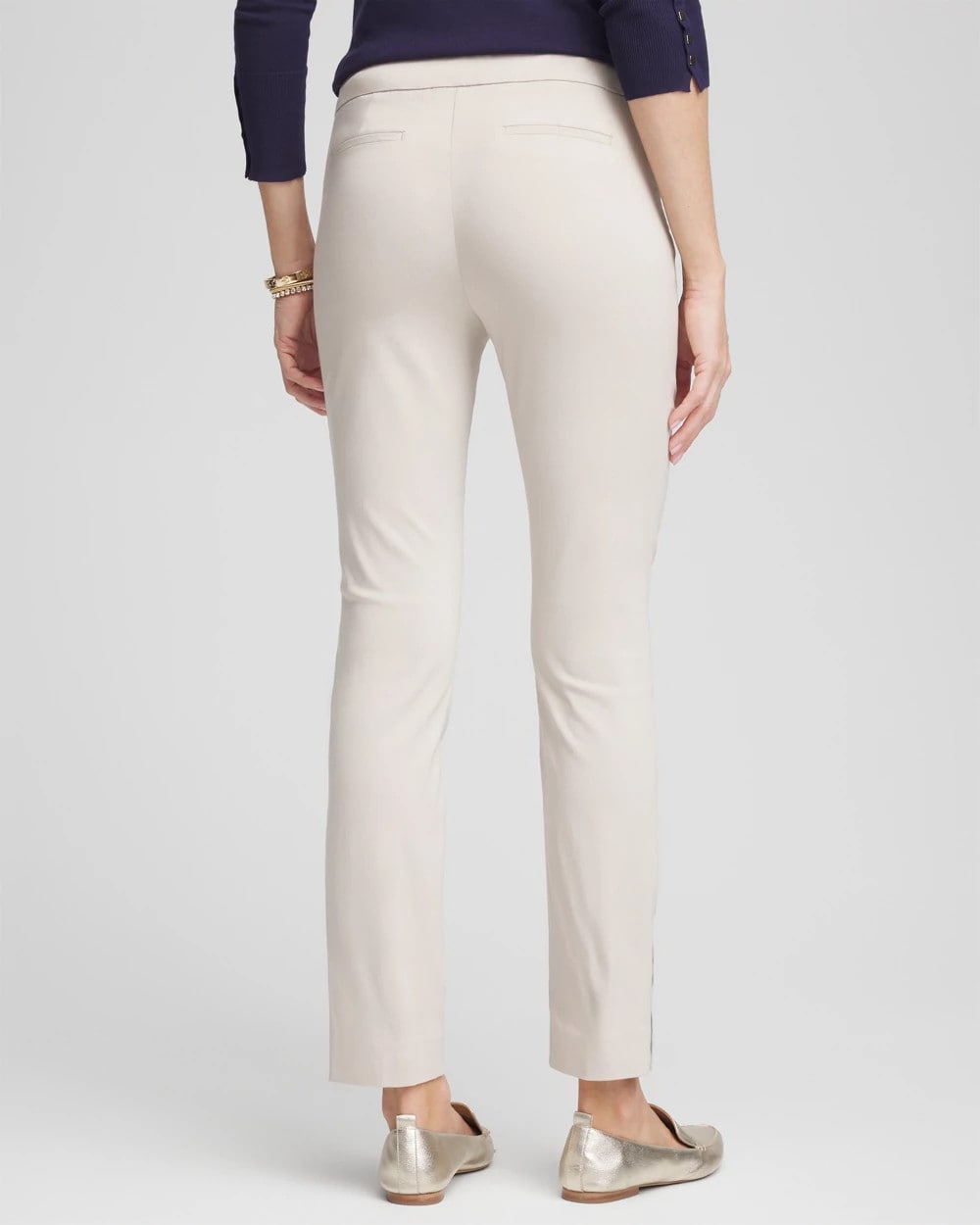 Chico's Collections Brigitte™ Pull-On Slim Rivet Ankle Pants