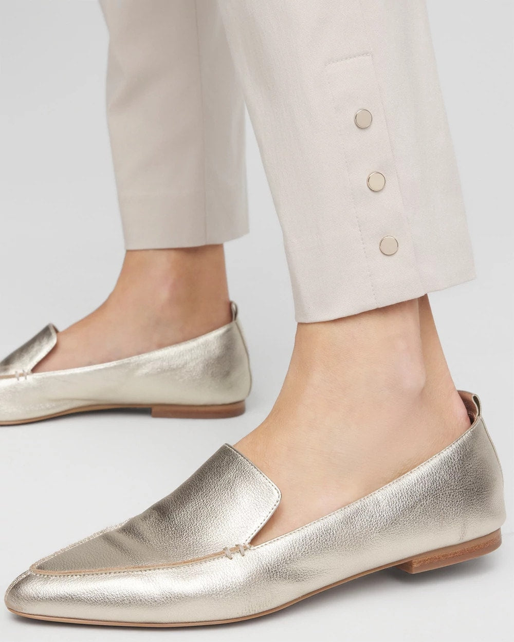 Chico's Collections Brigitte™ Pull-On Slim Rivet Ankle Pants