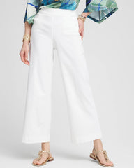 Chico's Collections Brigitte™ Pull-On Wide Leg Cropped Pants