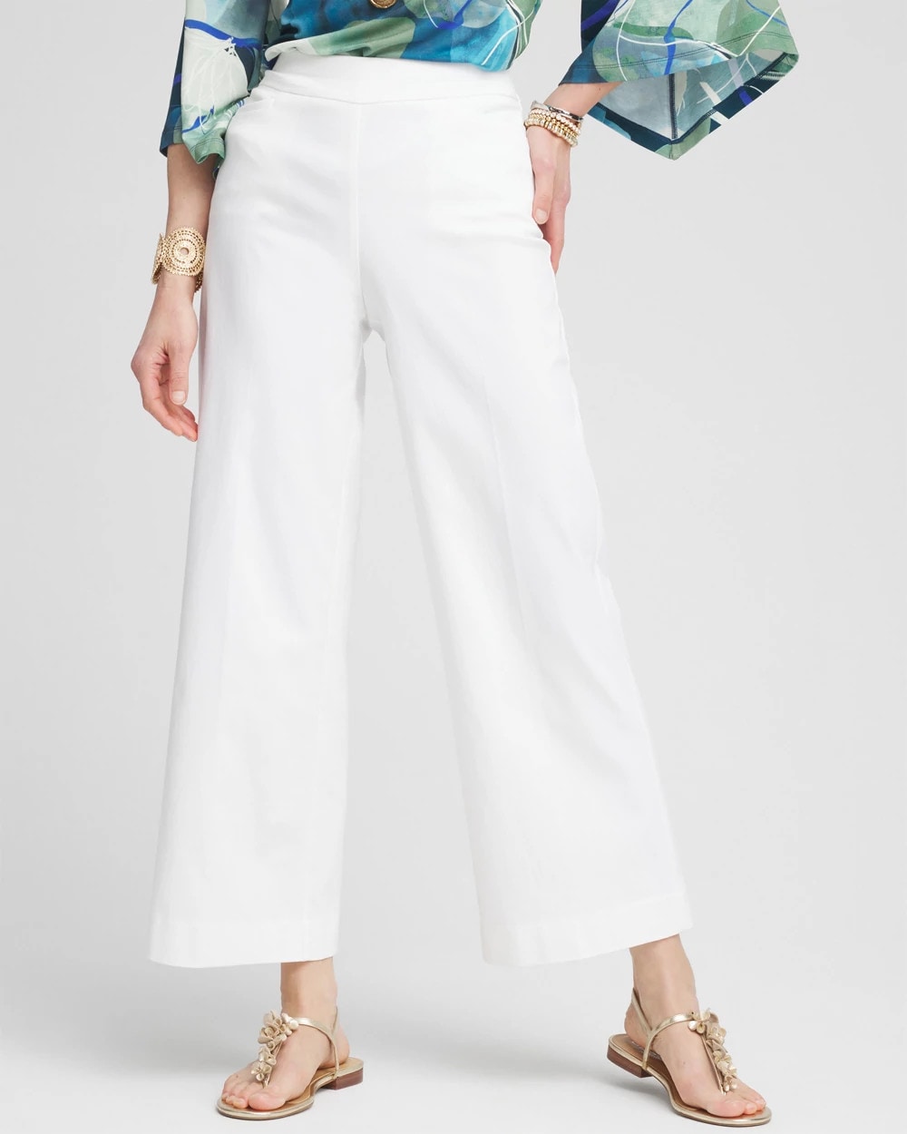 Chico's Collections Brigitte™ Wide-Leg Cropped Pants