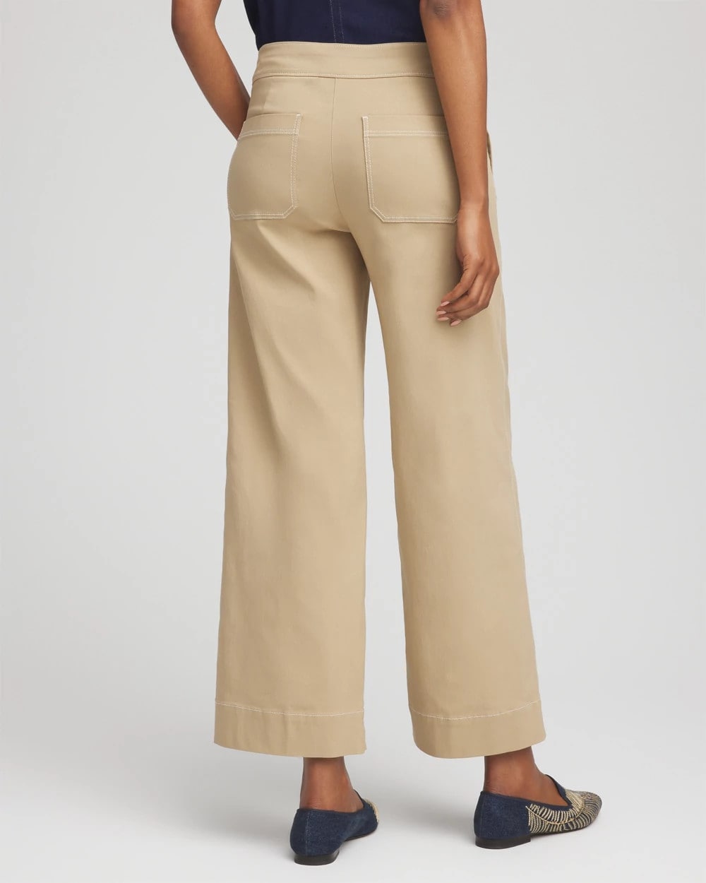 Chico's Collections Brigitte™ Utility Wide-Leg Cropped Pants