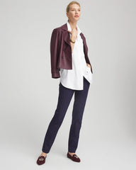 Chico's Collections Shadow Stripe Brigitte™ Slim Pull-On Pants