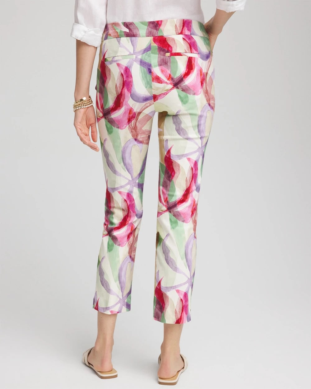 Chico's Collections Brigitte™ Slub Slim Cropped Pants