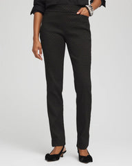 Chico's Collections Brigitte™ Slim Full-Length Jacquard Pants