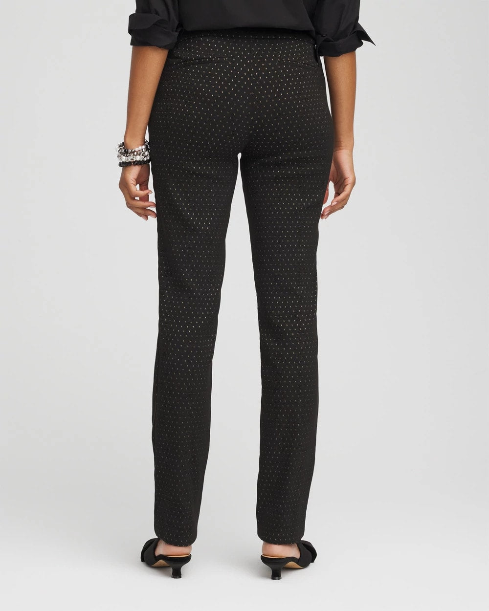 Chico's Collections Brigitte™ Slim Full-Length Jacquard Pants