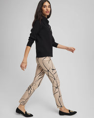Chico's Collections Brigitte™ Golden Leaf  Slim Ankle Pants