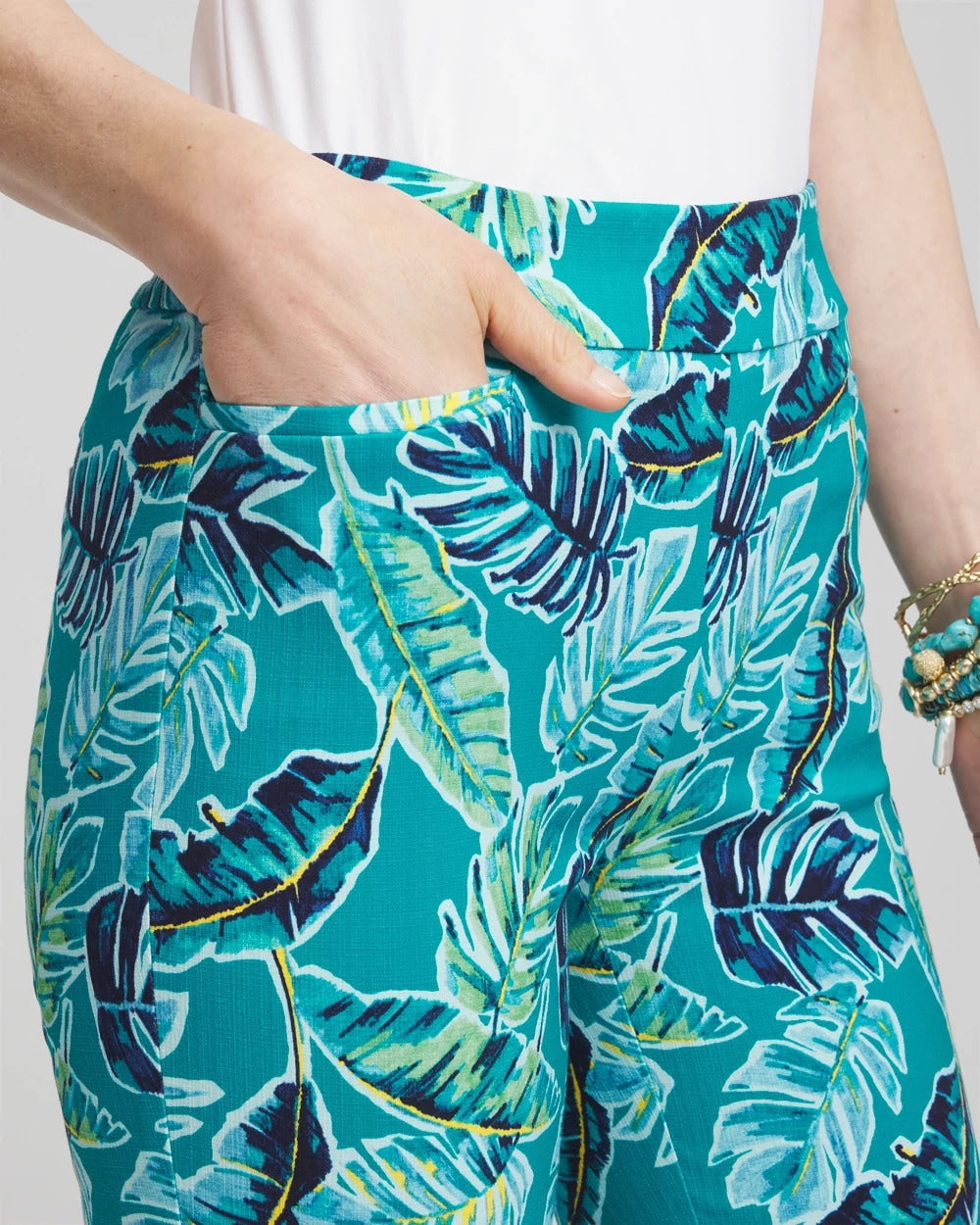 Chico's Collections Brigitte™ Tropical Pull-On Ankle Pants