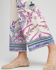 Chico's Collections Brigitte™ Paisley Wide-Leg Cropped Pants