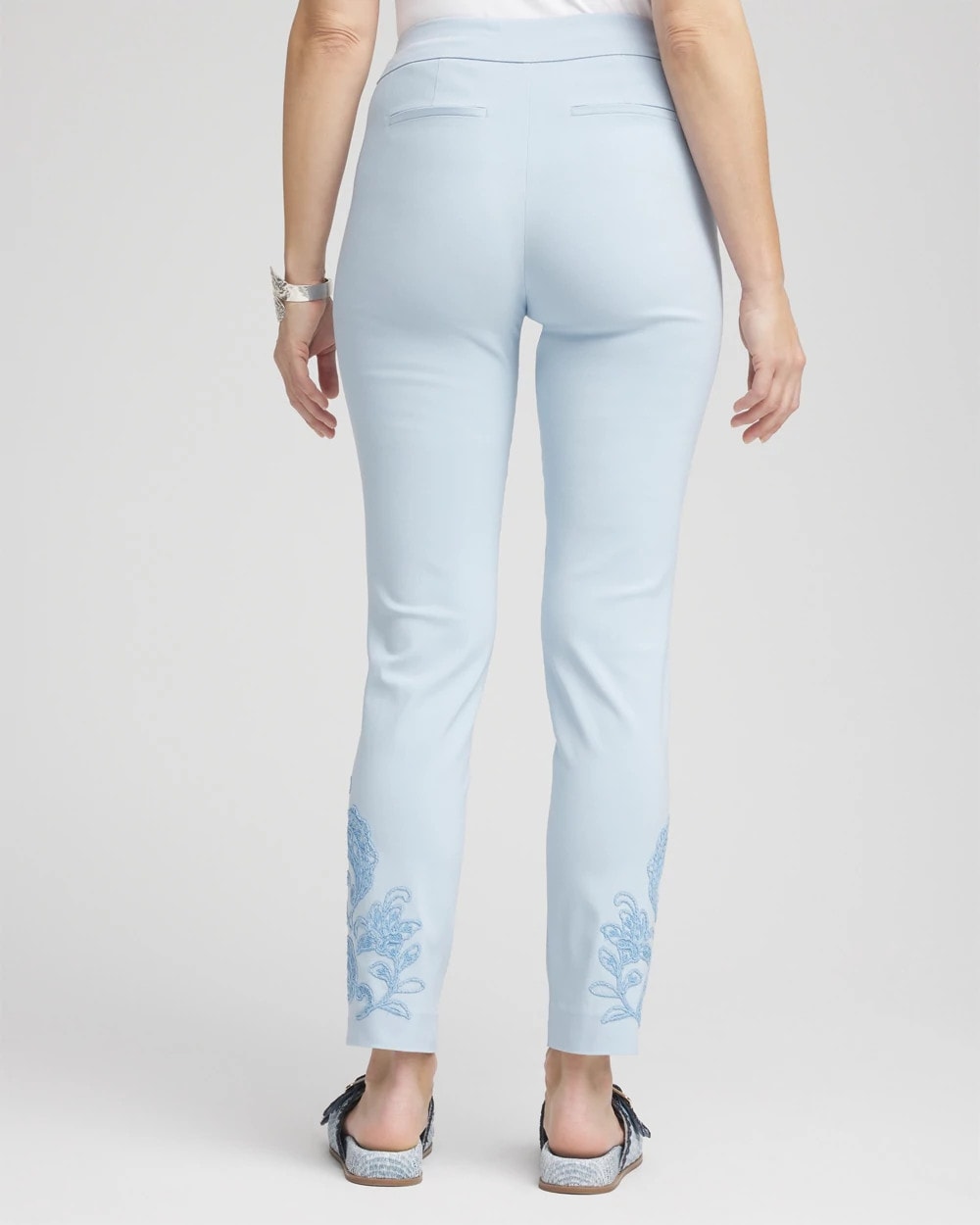Chico's Collections Brigitte™ Embroidered Ankle Pants