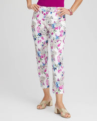 Chico's Collections Brigitte™ Paisley Floral Cropped Pants