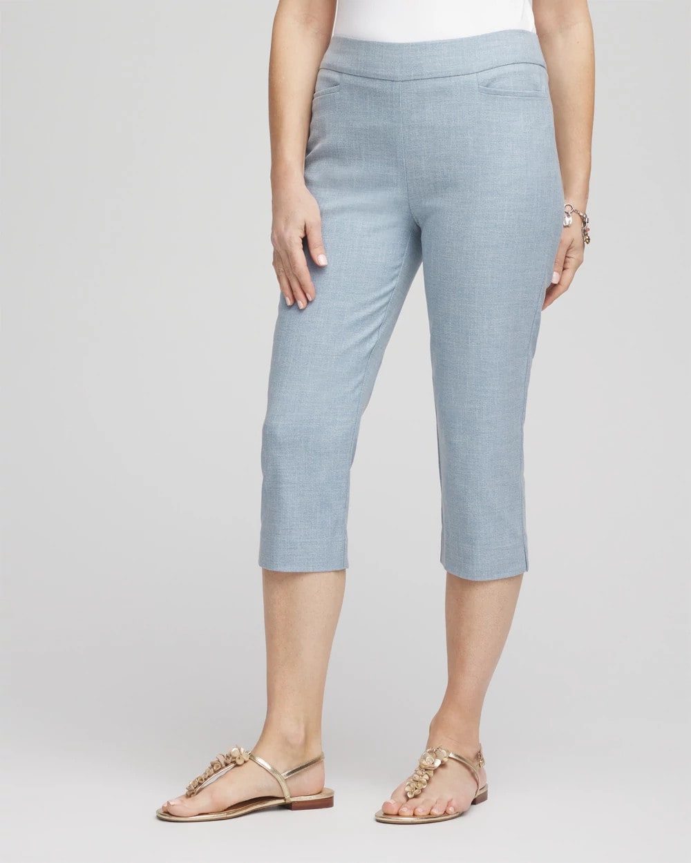 Chico's Collections Brigitte™ Cross Dye Capri Pants