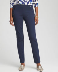 Chico's Collections Juliet Slim Trim Detail Ankle Pants