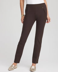 Chico's Collections Juliet Slim Trim Detail Ankle Pants