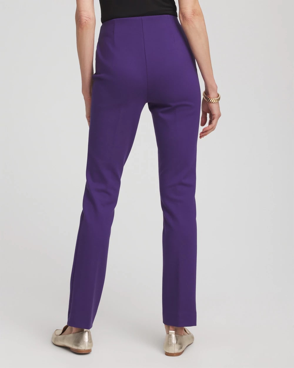Chico's Collections Juliet Slim Trim Detail Ankle Pants