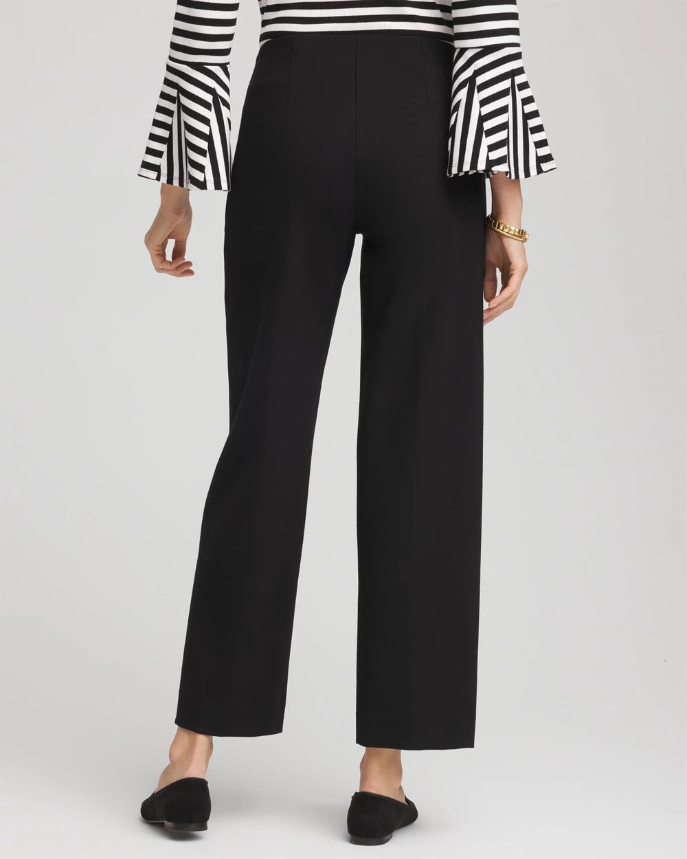 Chico's Collections Juliet Slim Wide-Leg Cropped Pants