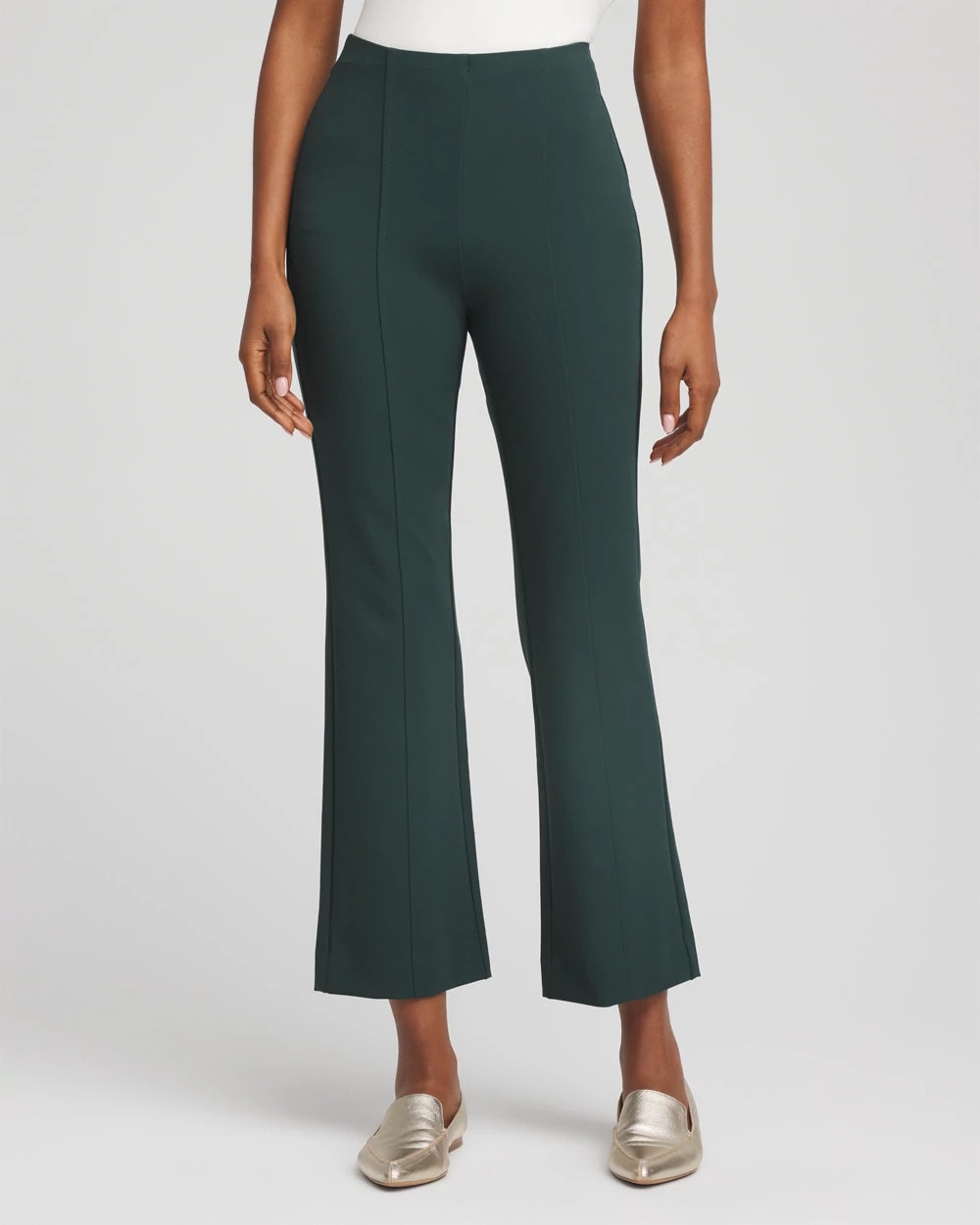 Chico's Collections Lightweight Juliet Flared Ankle Pants