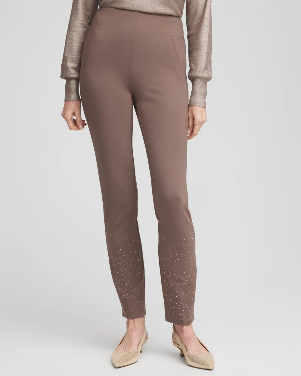 Chico's Collections Juliet Embellished Ankle Pants