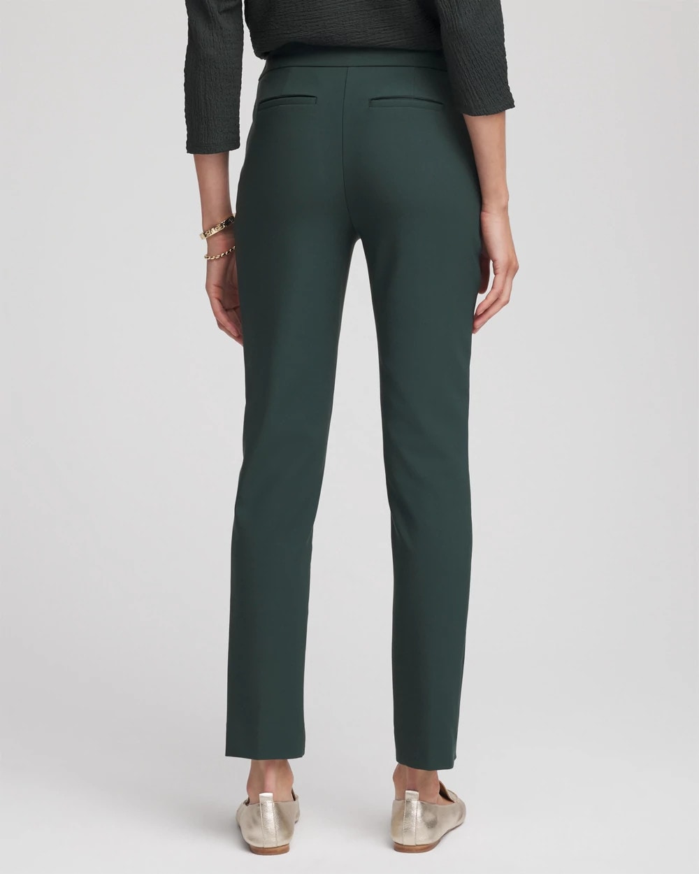 Chico's Collections Lightweight Juliet Straight Ankle Pants