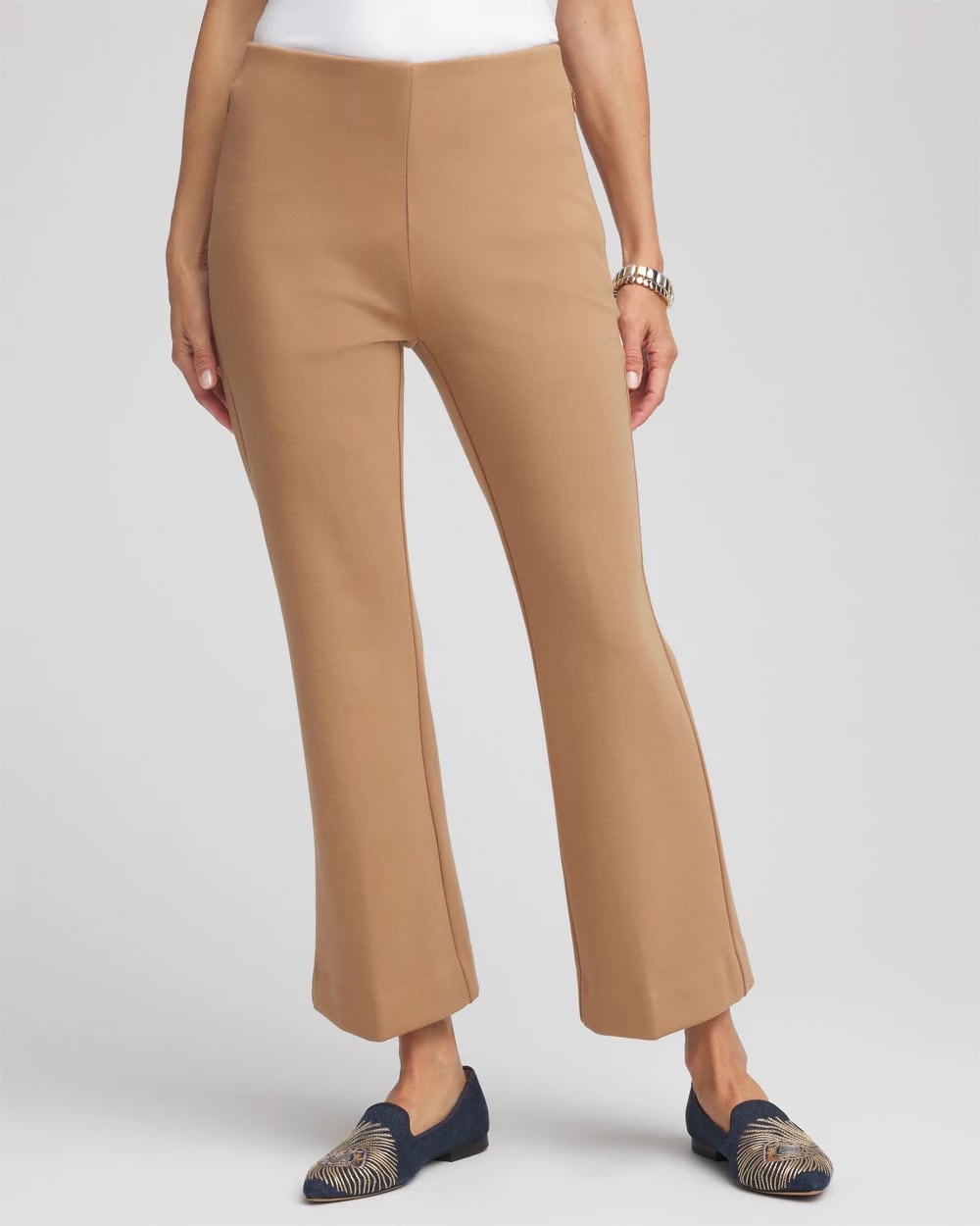 Chico's Collections Juliet Slim Cropped Flared Pants