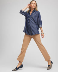 Chico's Collections Juliet Slim Cropped Flared Pants