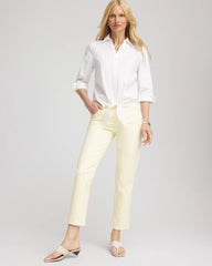 Chico's Collections Girlfriend Cropped Jeans