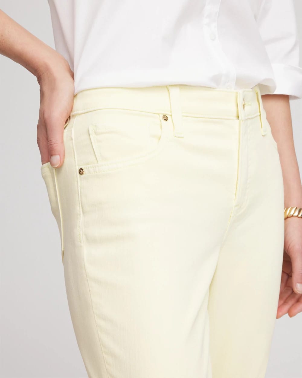 Chico's Collections Girlfriend Cropped Jeans