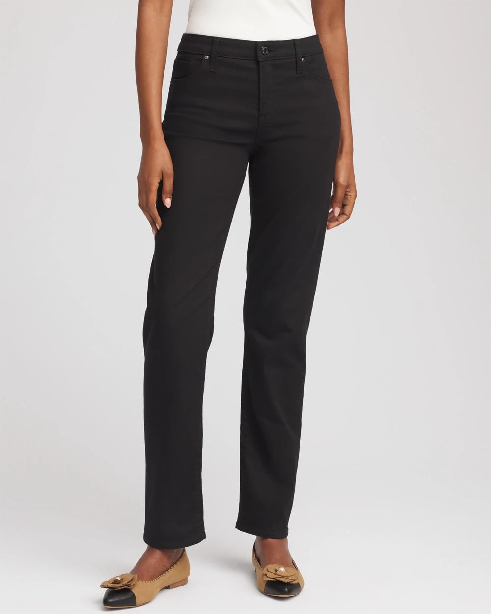 Chico's Collections Girlfriend Slim Full-Length Jeans