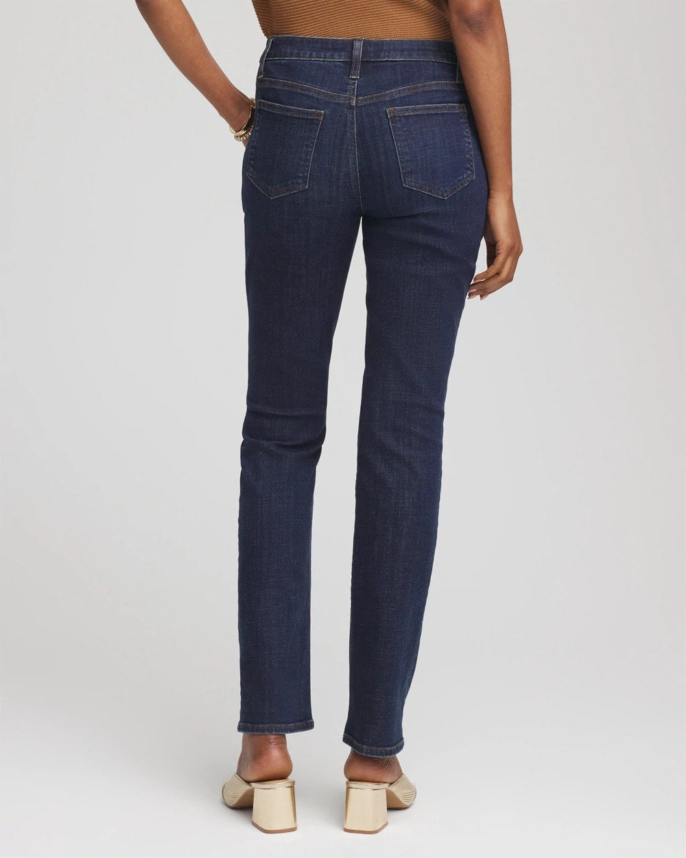 Chico's Collections Girlfriend Slim Full-Length Jeans