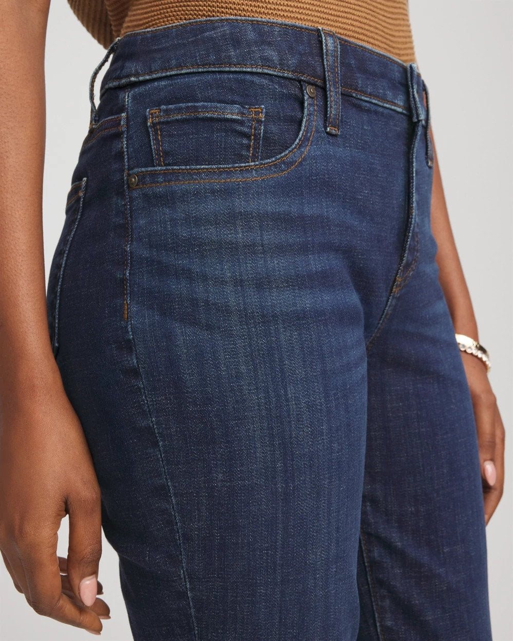 Chico's Collections Girlfriend Slim Full-Length Jeans