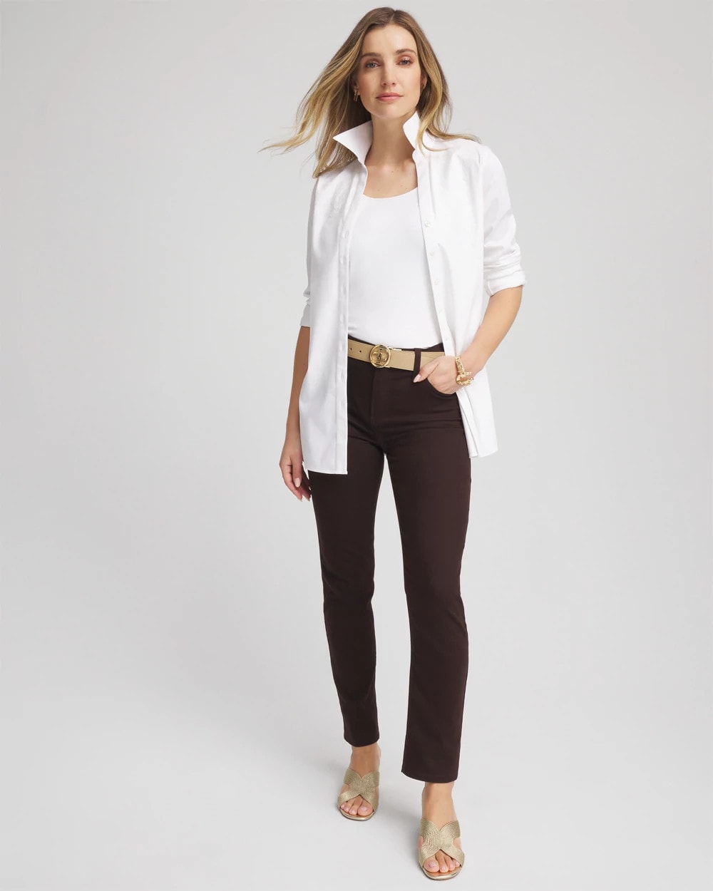 Chico's Collections Girlfriend Slim Ankle Jeans