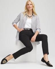 Chico's Collections Girlfriend Slim Ankle Jeans