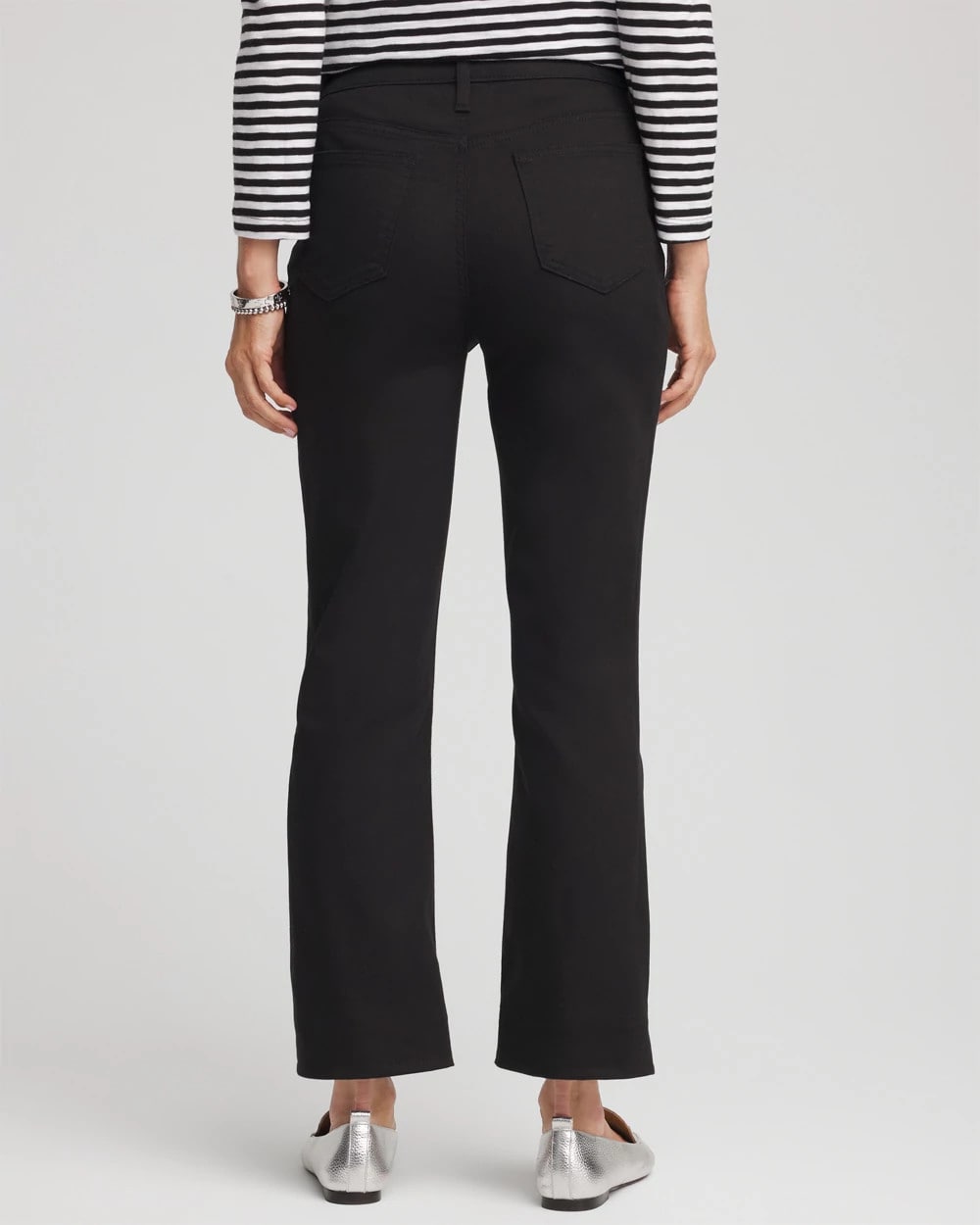 Chico's Collections Cropped Girlfriend Kick-Flare Jeans
