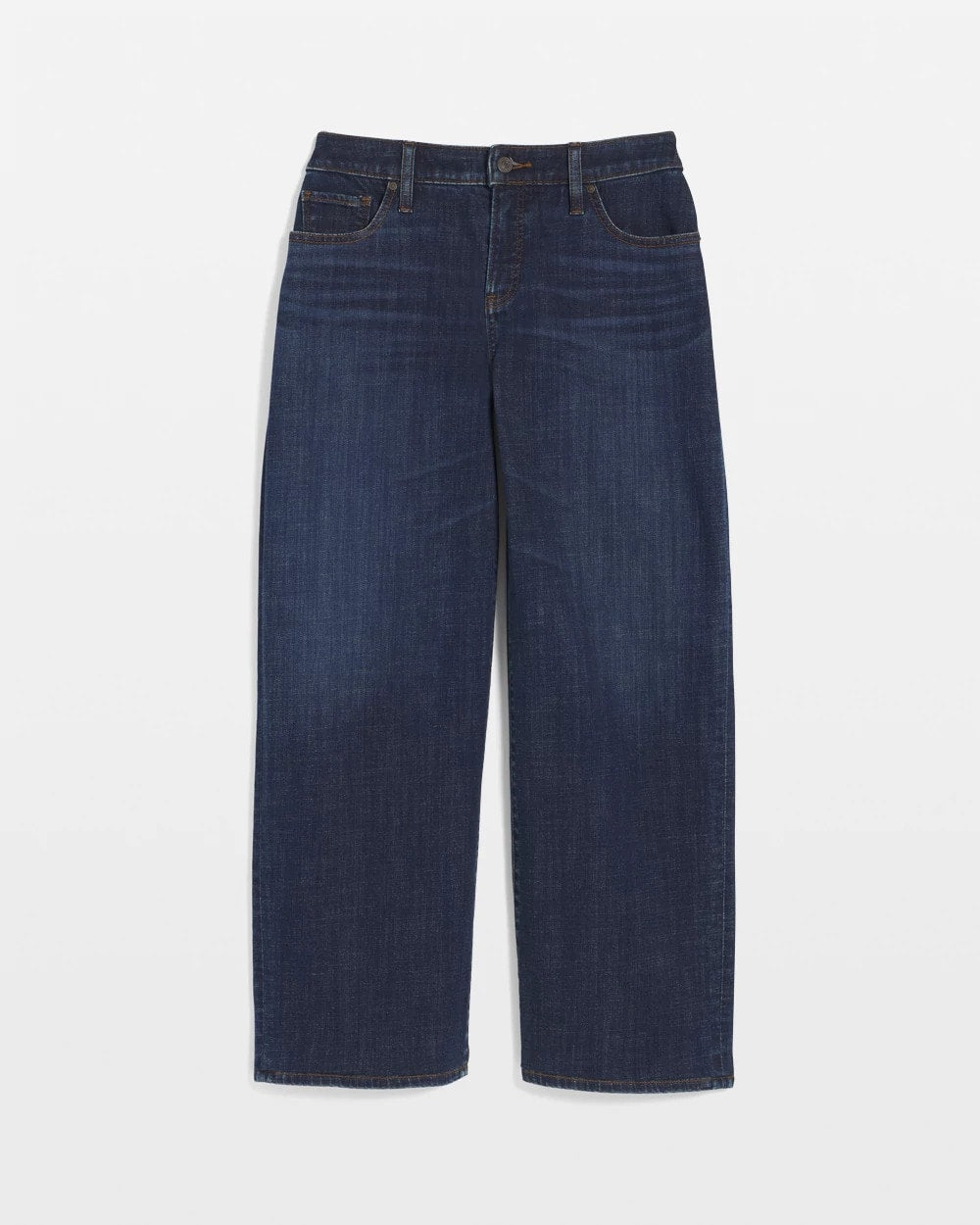 Chico's Collections Girlfriend Cropped Wide-Leg Jean