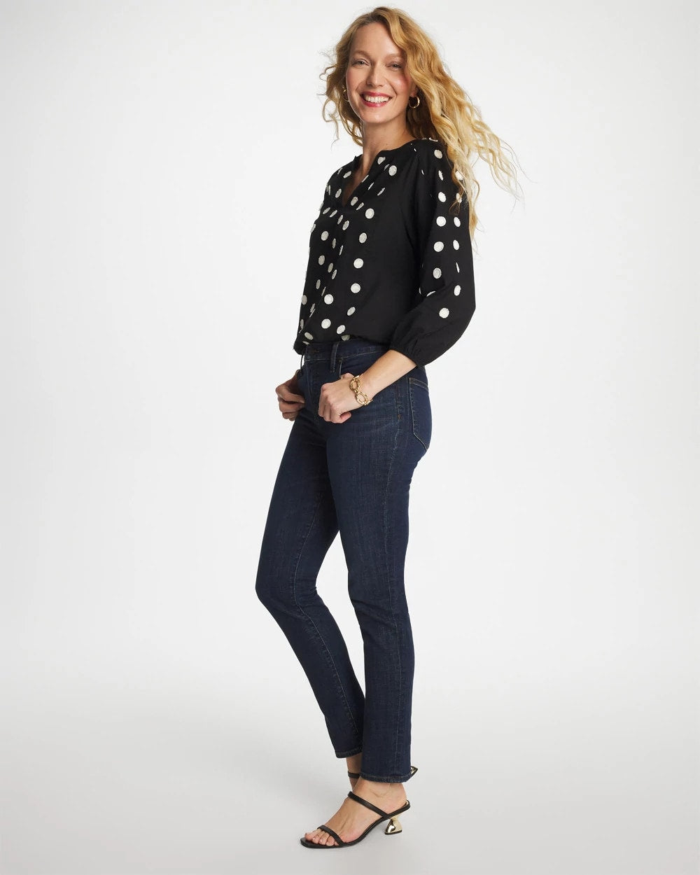 Chico's Collections Girlfriend Slim Ankle Jeans