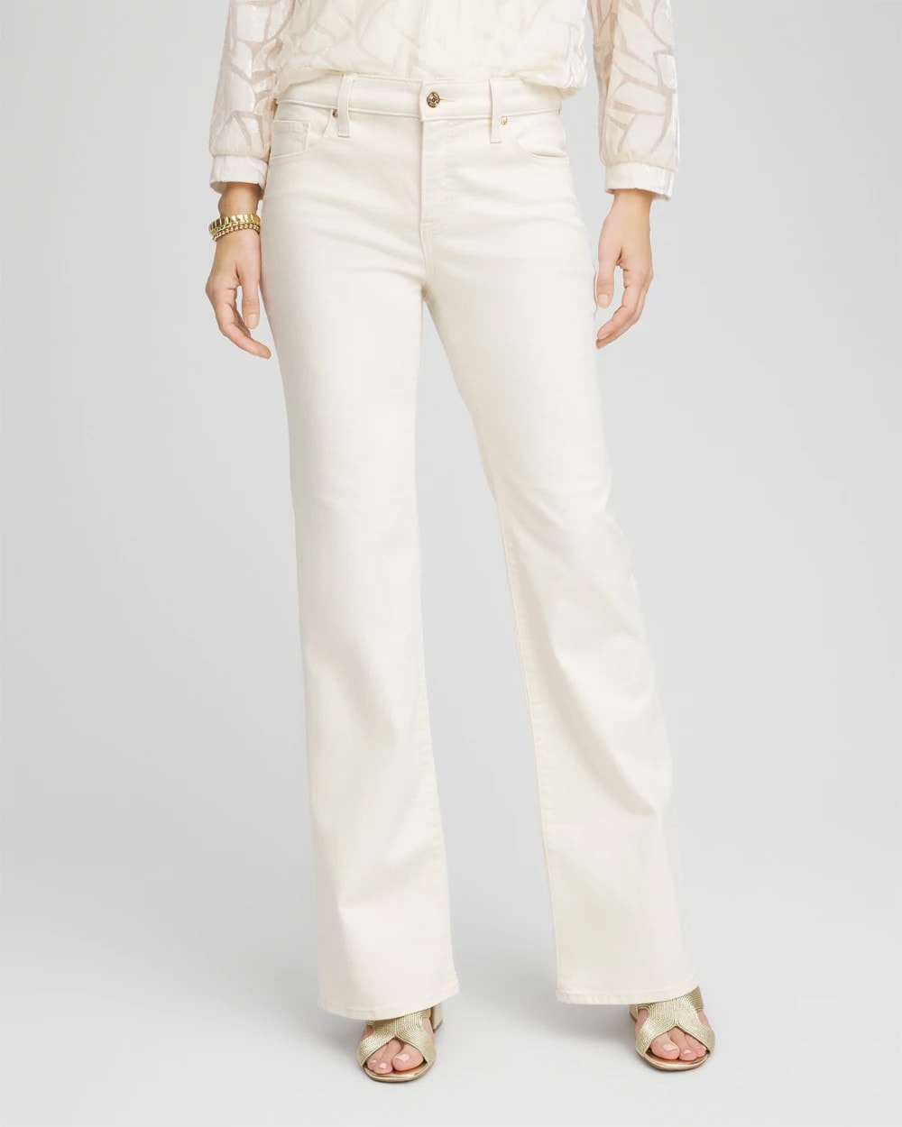 Chico's Collections Girlfriend Flared Jeans