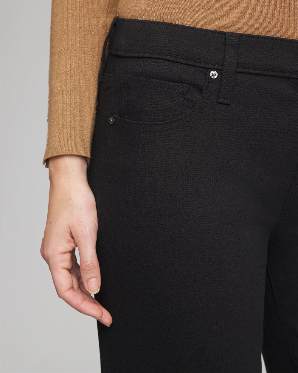 Chico's Collections Girlfriend Straight Ankle Jeans