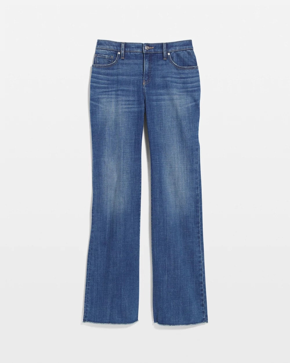 Chico's Collections Girlfriend Frayed Flared Jeans