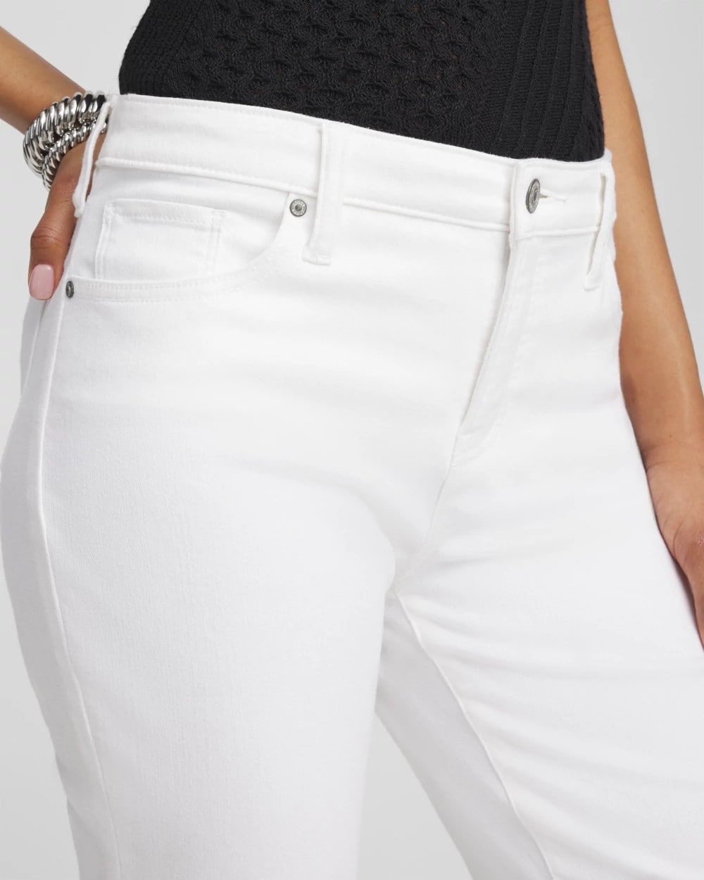 Chico's Collections No Stain Girlfriend Cropped Jeans