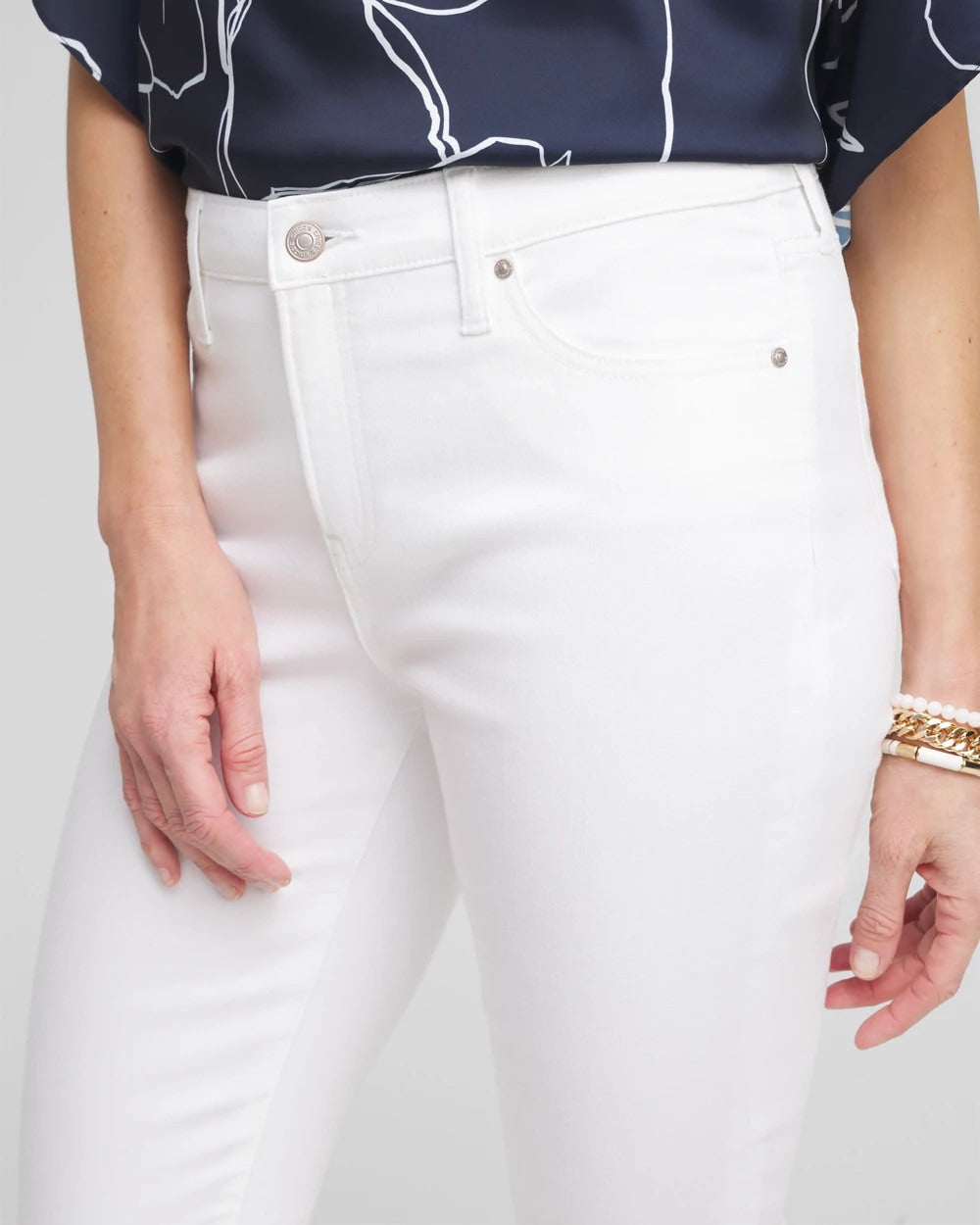 Chico's Collections No Stain Girlfriend Jeans